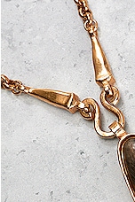 FWRD Renew Chanel 1997 CC Stone Pendant Necklace in Gold, view 7, click to view large image.
