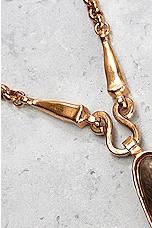 FWRD Renew Chanel 1997 CC Stone Necklace in Gold, view 7, click to view large image.