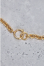 FWRD Renew Chanel Coco Mark Heart Necklace in Gold, view 5, click to view large image.