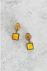 FWRD Renew Chanel Swing Clip On Earrings in Multi, view 3, click to view large image.