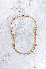 FWRD Renew Chanel Chain Necklace in Gold, view 2, click to view large image.