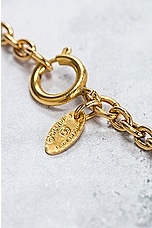 FWRD Renew Chanel Coco Mark Pendant Necklace in Gold, view 5, click to view large image.
