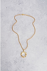 FWRD Renew Chanel Coco Pendant Necklace in Gold, view 2, click to view large image.