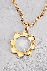 FWRD Renew Chanel Coco Pendant Necklace in Gold, view 6, click to view large image.
