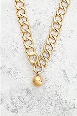 FWRD Renew Chanel Ball Chain Necklace in Gold, view 4, click to view large image.