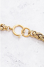 FWRD Renew Chanel Coco Mark Chain Necklace in Gold, view 4, click to view large image.