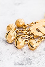 FWRD Renew Chanel Coco Mark Necklace in Gold, view 6, click to view large image.