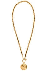 FWRD Renew Chanel 31 Rue Cambon Pendant Necklace in Gold, view 1, click to view large image.