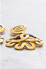 FWRD Renew Chanel 1995 CC Clover Earrings in Gold, view 6, click to view large image.