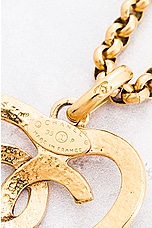 FWRD Renew Chanel 1995 Coco Mark Heart Necklace in Gold, view 7, click to view large image.