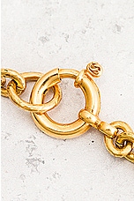 FWRD Renew Chanel Coco Mark Necklace in Gold, view 6, click to view large image.