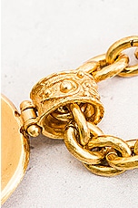 FWRD Renew Chanel Coco Mark Necklace in Gold, view 7, click to view large image.