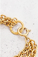 FWRD Renew Chanel Coco Mark Chain Bracelet in Gold, view 4, click to view large image.