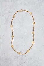 FWRD Renew Chanel Coco Mark Necklace in Gold, view 2, click to view large image.