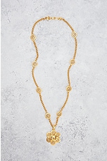 FWRD Renew Chanel 1995 Coco Mark Necklace in Gold, view 2, click to view large image.