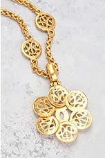 FWRD Renew Chanel 1995 Coco Mark Necklace in Gold, view 4, click to view large image.