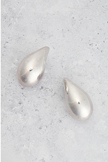 FWRD Renew Bottega Veneta Drop Earrings in Silver, view 2, click to view large image.