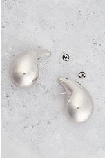 FWRD Renew Bottega Veneta Drop Earrings in Silver, view 3, click to view large image.