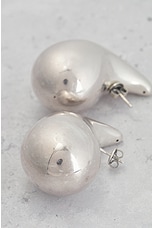 FWRD Renew Bottega Veneta Drop Earrings in Silver, view 6, click to view large image.