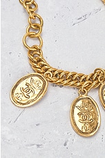 FWRD Renew Chanel Coin Charm Bracelet in Gold, view 4, click to view large image.