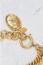 FWRD Renew Chanel Coin Charm Bracelet in Gold, view 5, click to view large image.