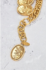 FWRD Renew Chanel Coin Charm Bracelet in Gold, view 6, click to view large image.