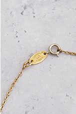 FWRD Renew Chanel Coco Mark Necklace in Gold, view 5, click to view large image.