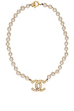 Chanel Faux Pearl 'CC' Necklace Q6J05328VB050