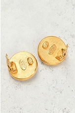 FWRD Renew Chanel Pearl Clip-On Earrings in Gold, view 3, click to view large image.