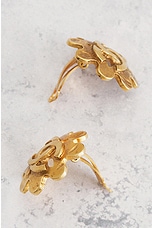 FWRD Renew Chanel 1994 Coco Mark Clip-On Earrings in Gold, view 5, click to view large image.