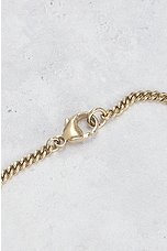 FWRD Renew Chanel Coco Mark Pearl Necklace in Gold, view 5, click to view large image.