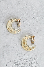 FWRD Renew Chanel CC Hoop Clip-On Earrings in Gold, view 2, click to view large image.