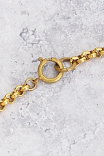 FWRD Renew Chanel 1995 CC Heart Necklace in Gold, view 3, click to view large image.