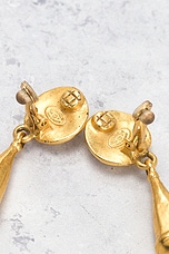 FWRD Renew Chanel 1996 Coco Mark Clip-On Earrings in Gold, view 3, click to view large image.