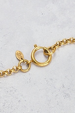 FWRD Renew Chanel 1990 Coco Mark Necklace in Gold, view 5, click to view large image.