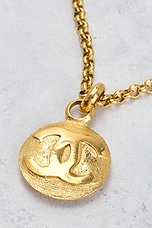 FWRD Renew Chanel 1990 Coco Mark Necklace in Gold, view 6, click to view large image.