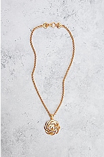 FWRD Renew Chanel 1997 Large CC Pendant Necklace in Gold, view 2, click to view large image.