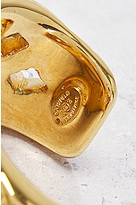 FWRD Renew Chanel Matelasse Bangle Bracelet in Gold, view 4, click to view large image.