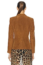 FWRD Renew Dolce &amp; Gabbana Corduroy Jacket in Brown, view 3, click to view large image.