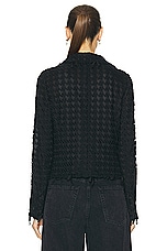 FWRD Renew Chanel Tweed Jacket in Black, view 3, click to view large image.