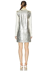 FWRD Renew Chanel Metallic Vest in Silver, view 3, click to view large image.