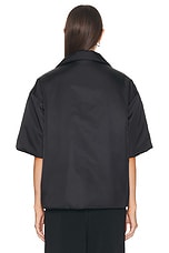 FWRD Renew Prada Nylon Short Sleeve Padded Jacket in Black, view 5, click to view large image.