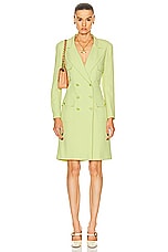 FWRD Renew Chanel 1997 Spring Summer Runway Double Coat in Green, view 1, click to view large image.