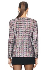 FWRD Renew Chanel 1998 Tulle Layered Tweed Jacket in Multi, view 3, click to view large image.