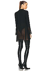 FWRD Renew Chanel Long Blazer in Black, view 3, click to view large image.
