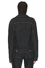 FWRD Renew Gucci Denim Jacket in Black, view 3, click to view large image.