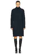 FWRD Renew Louis Vuitton Long Coat in Black, view 2, click to view large image.