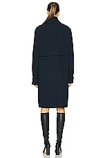 FWRD Renew Louis Vuitton Long Coat in Black, view 4, click to view large image.