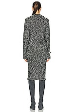 FWRD Renew Chanel Cashmere Tweed Coat in Grey, view 3, click to view large image.