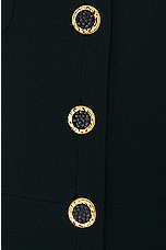 FWRD Renew Chanel Tweed Button Dress in Black, view 4, click to view large image.